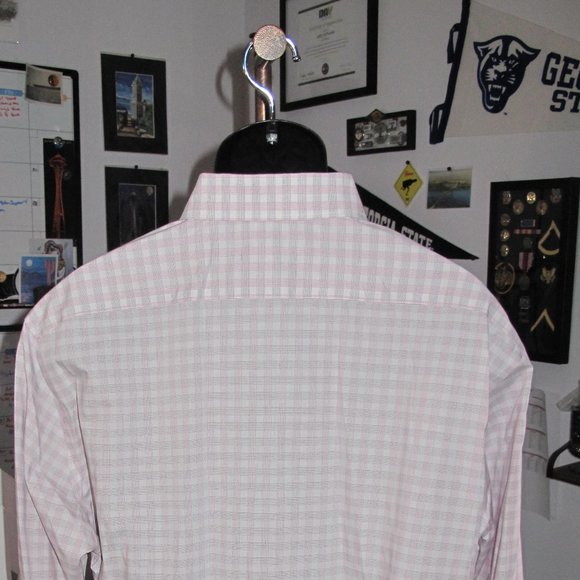 Sized 18.5 - 34/35 - 2XL MensMichael Kors Regular Fit AirSoft Cotton Dress Shirt - Picture 8 of 12